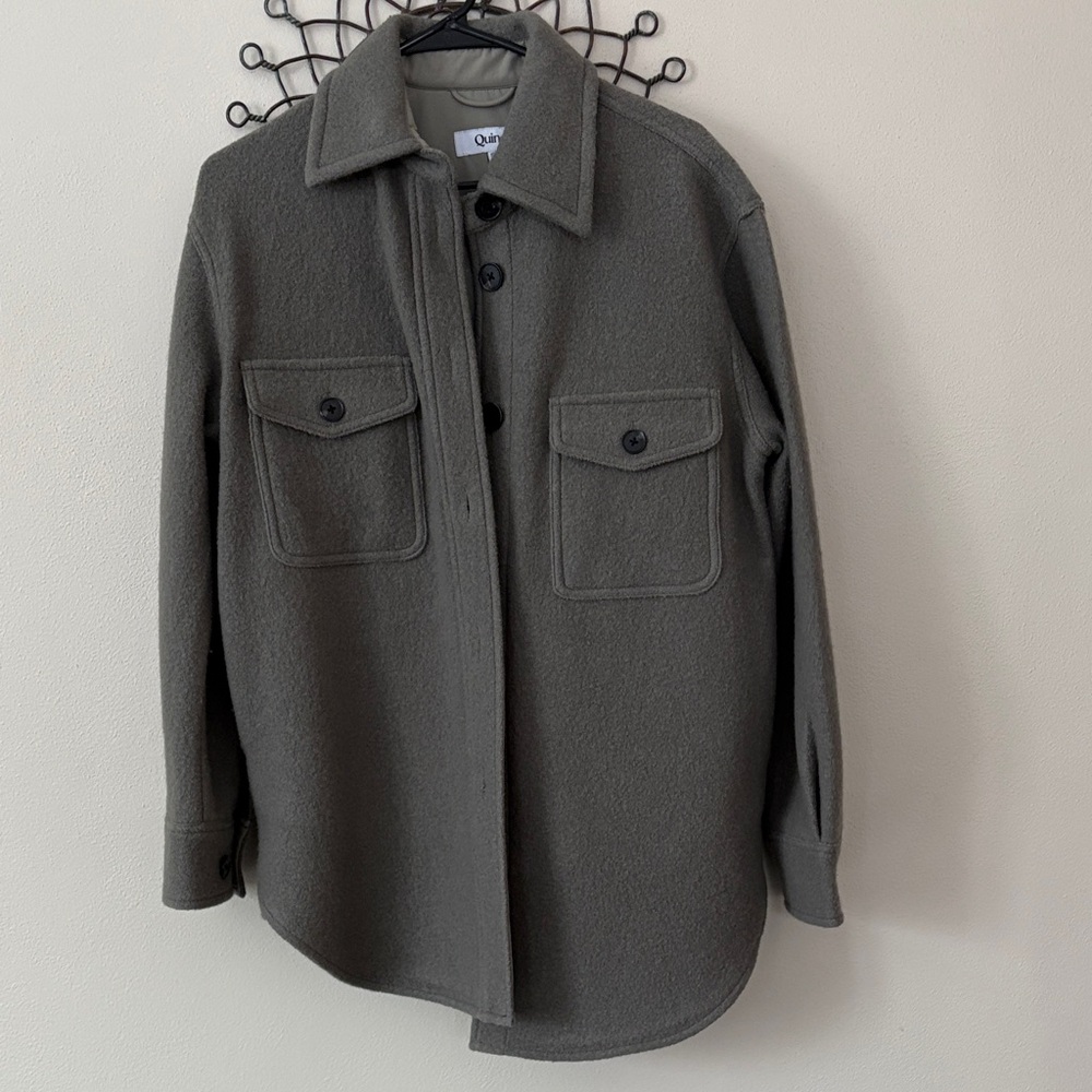 Quince Greyish green Wool Jacket